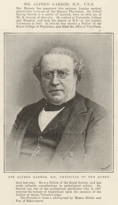 Sir Alfred Garrod, MD, FRS av English Photographer