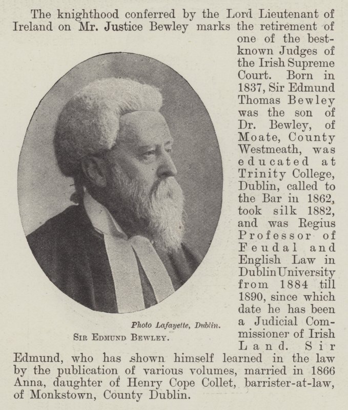 Sir Edmund Bewley av English Photographer