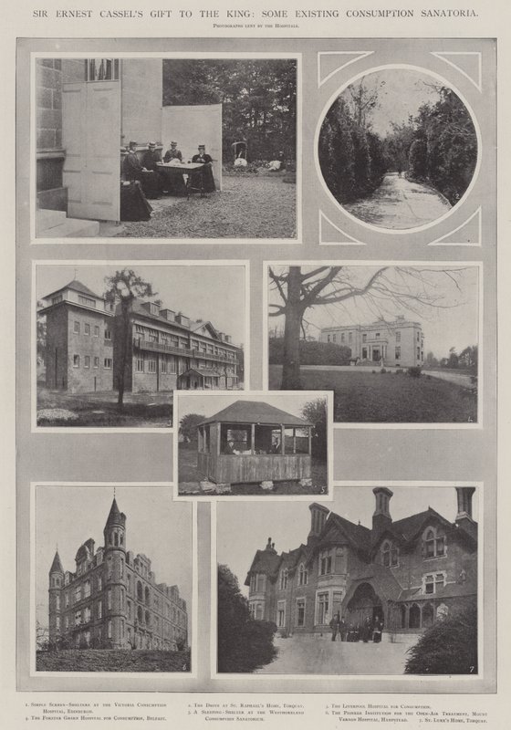 Sir Ernest Cassels gave til kongen, noen eksisterende forbrukssanatorier av English Photographer