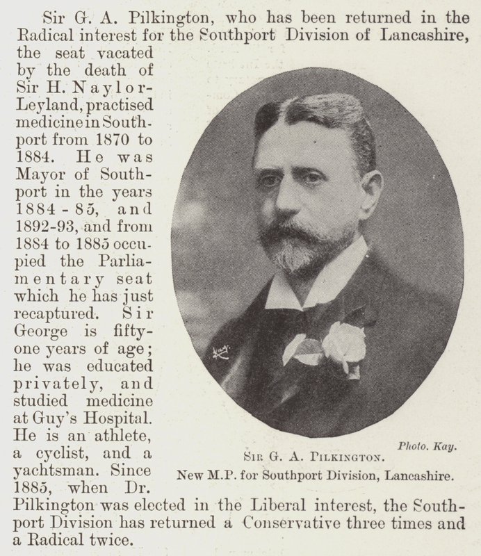 Sir GA Pilkington, ny MP for Southport Division, Lancashire av English Photographer