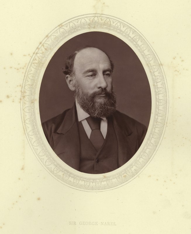Sir George Nares av English Photographer