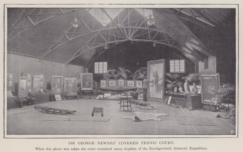 Sir George Newnes#39; overbygde tennisbane (s/h-bilde) av English Photographer