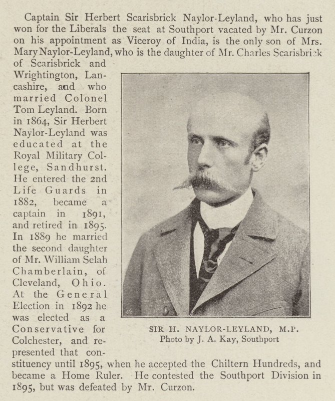 Sir H Naylor Leyland, MP av English Photographer