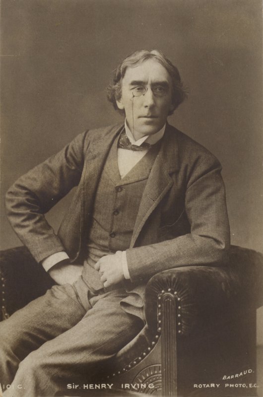 Sir Henry Irving , engelsk sceneskuespiller av English Photographer
