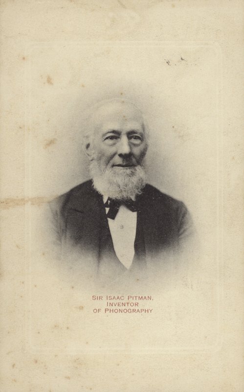 Sir Isaac Pitman (1813-1897), engelsk oppfinner av Pitman stenografi av English Photographer