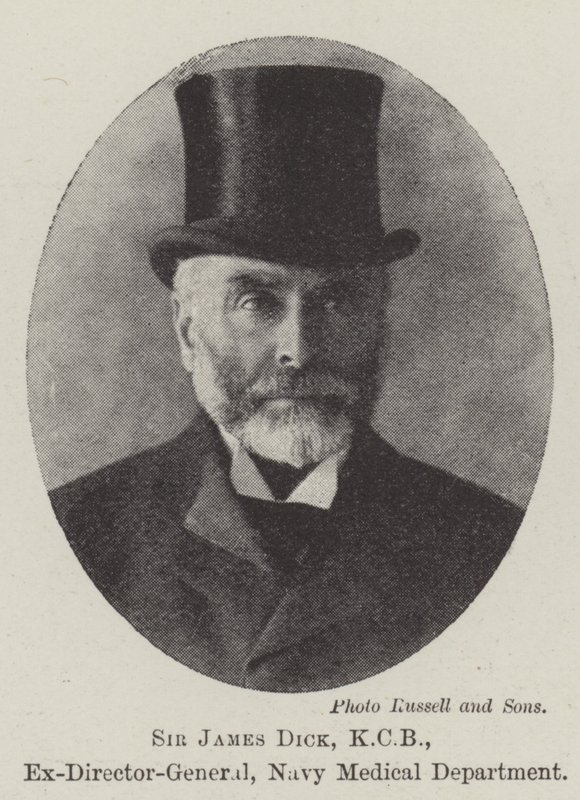 Sir James Dick, KCB, eks-generaldirektør, marinens medisinske avdeling av English Photographer