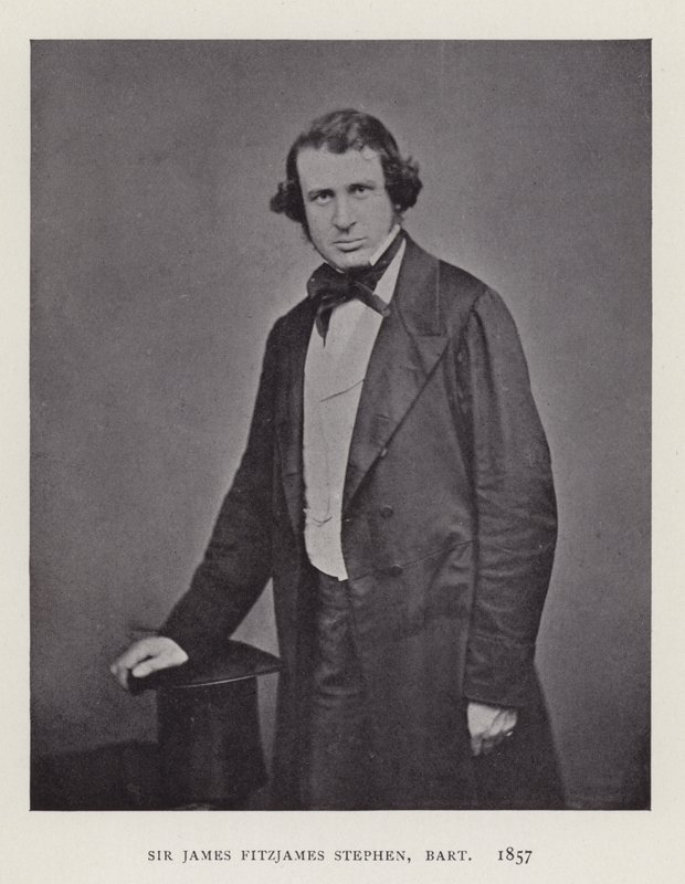 Sir James Fitzjames Stephen, Baronet, 1857 av English Photographer