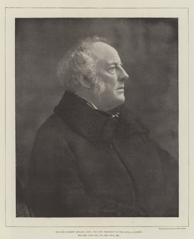 Sir John Everett Millais, Baronet, den nye presidenten for Royal Academy av English Photographer