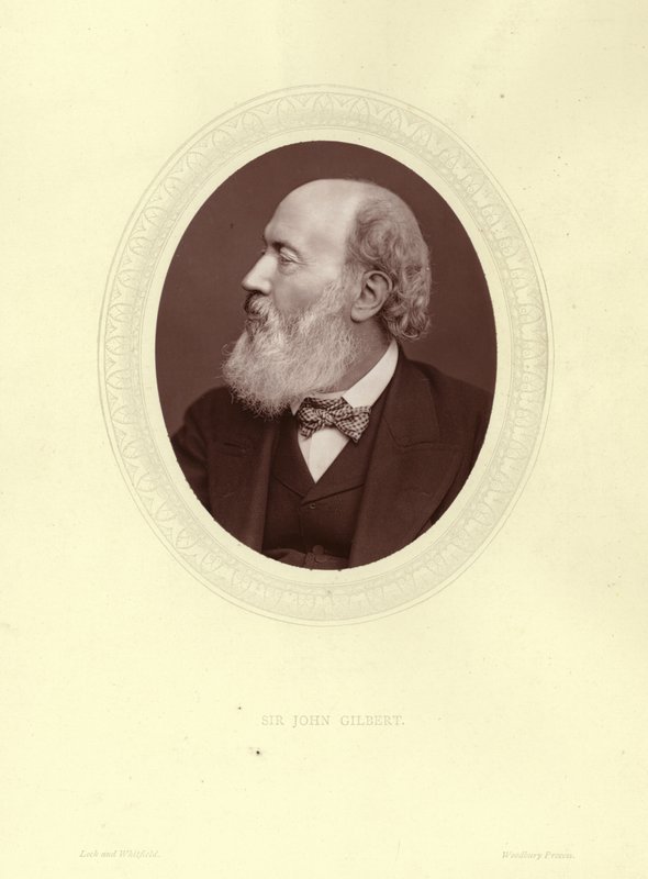 Sir John Gilbert , engelsk kunstner, illustratør og gravør av English Photographer