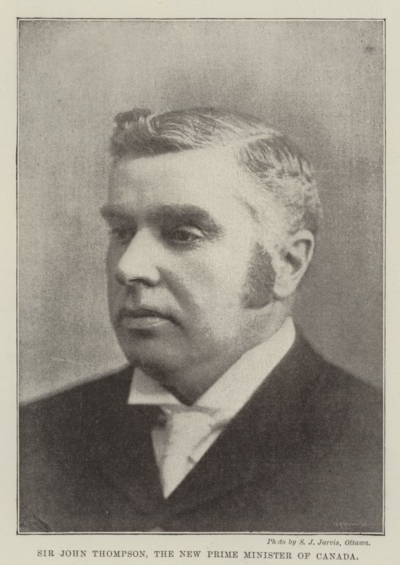 Sir John Thompson, Canadas nye statsminister av English Photographer