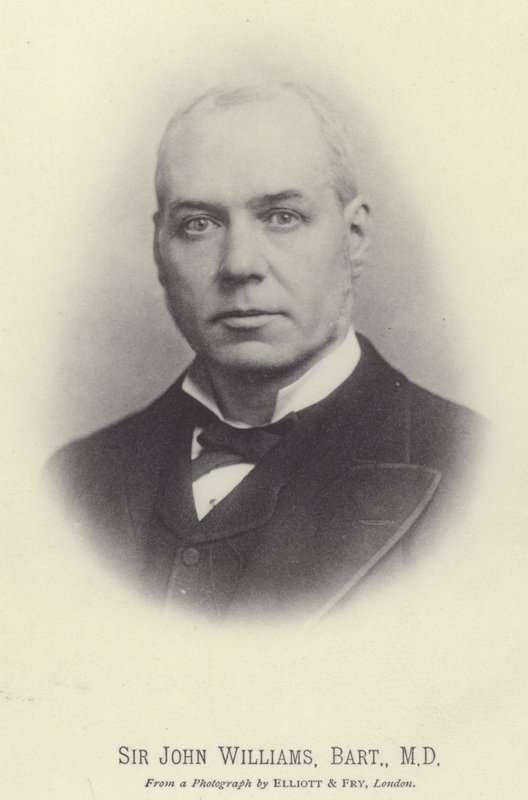 Sir John Williams, Baronet, MD (s/h-foto) av English Photographer