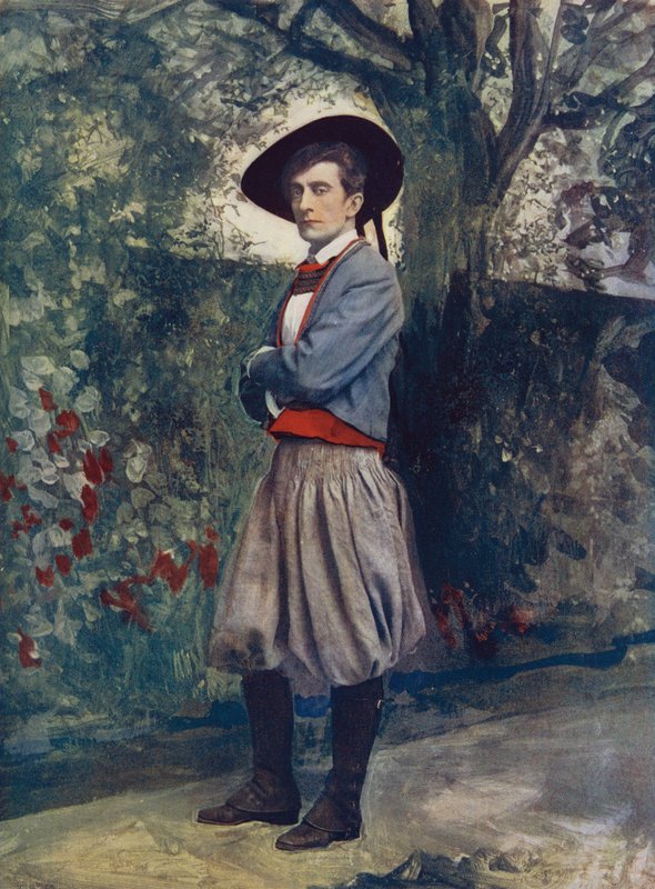 Sir Johnston Forbes-Robertson i Judas sakrament av English Photographer