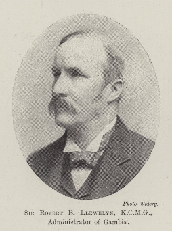 Sir Robert B Llewelyn, KCMG, administrator av Gambia av English Photographer