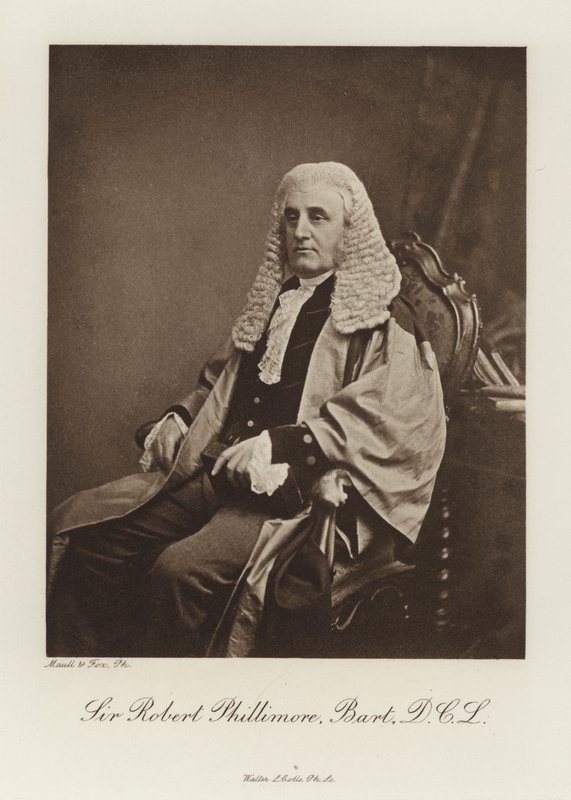 Sir Robert Phillimore, Baronet, DCL (s/hvitt bilde) av English Photographer