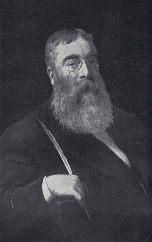 Sir Walter Besant (s/hvitt bilde) av English Photographer