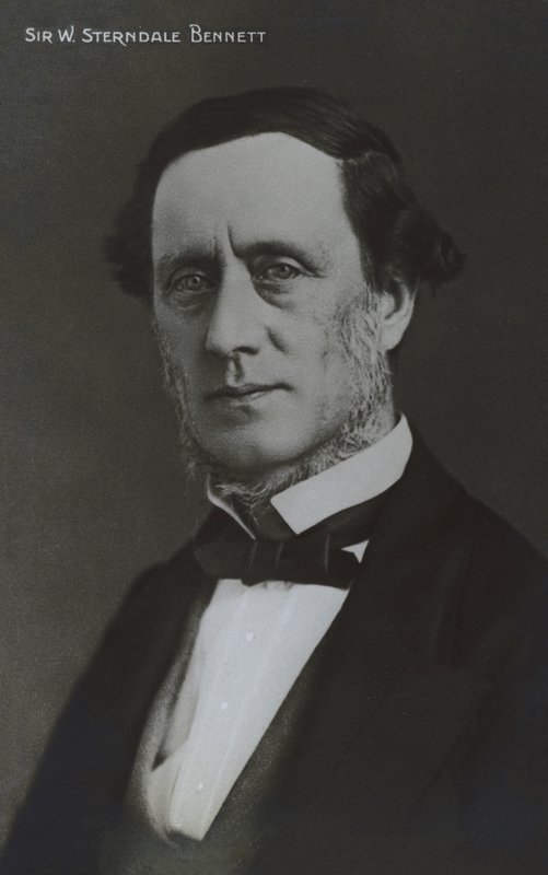 Sir William Sterndale Bennett , engelsk komponist, dirigent og pianist (s/hv-bilde) av English Photographer