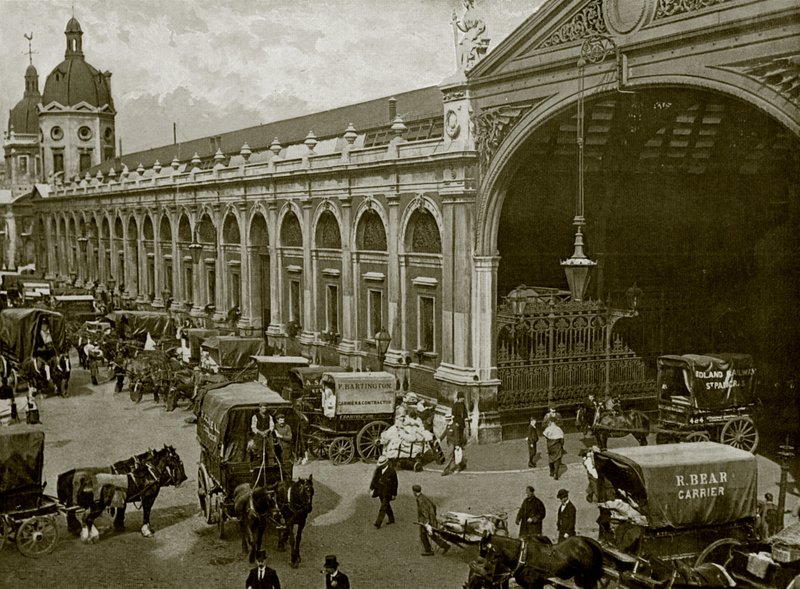 Smithfield Market, London: Early Morning (s/hvitt-bilde) av English Photographer