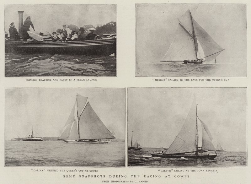 Noen øyeblikksbilder under kappløpet på Cowes av English Photographer