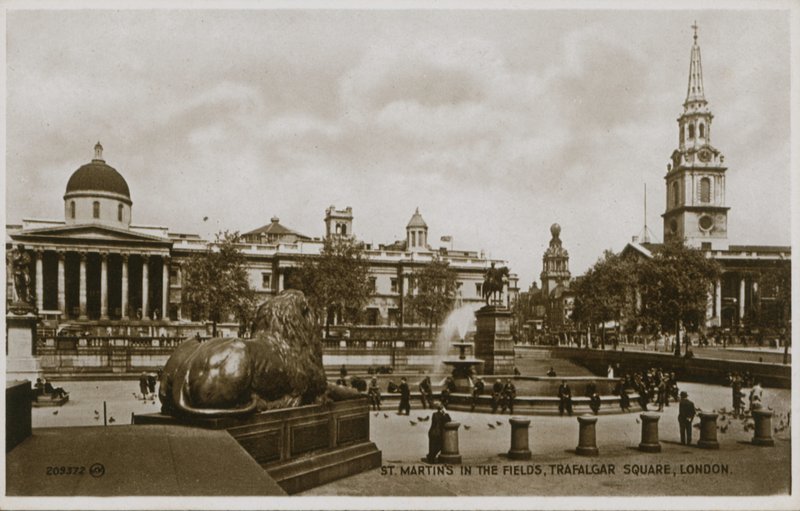 St Martins in the Fields, Trafalgar Square, London av English Photographer