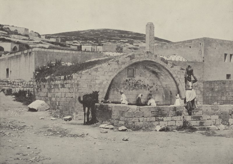 St Marys Well, eller Jomfrufontenen, Nasaret, et sted som ofte besøkes av Maria, vår Herres mor av English Photographer