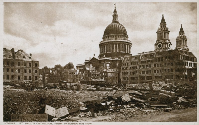 St Pauls Cathedral, London, fra Paternoster Row av English Photographer