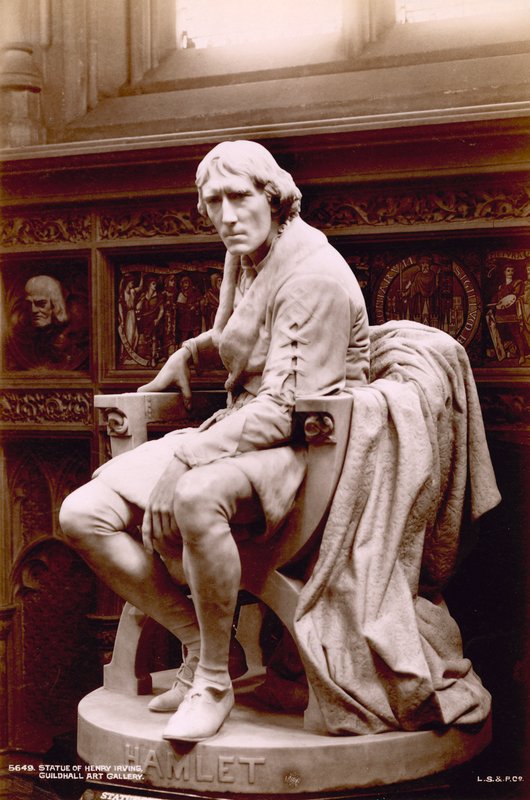 Statue av Henry Irving av English Photographer