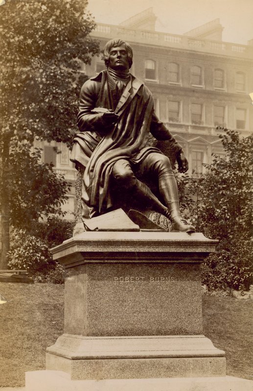Statue av Robert Burns av English Photographer