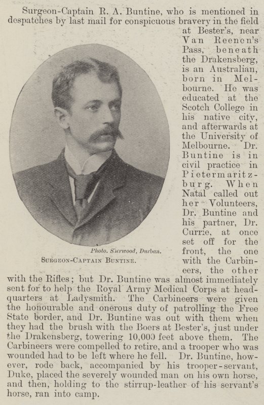 Kirurg-kaptein Buntine av English Photographer