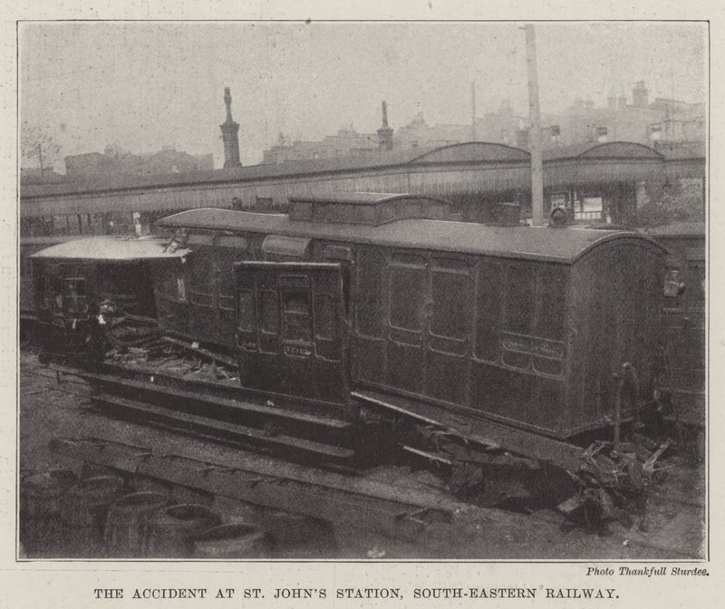 Ulykken ved St Johns Station, South-Eastern Railway av English Photographer