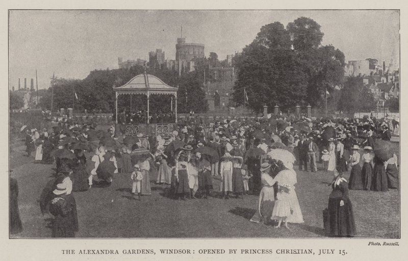 Alexandra Gardens, Windsor, åpnet av prinsesse Christian, 15. juli av English Photographer