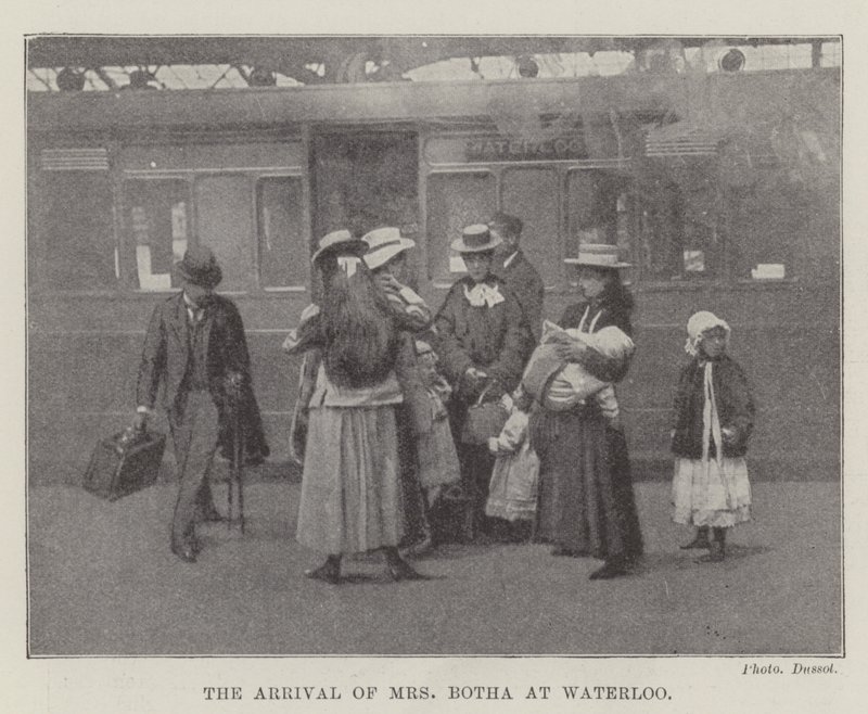 Ankomsten av fru Botha til Waterloo av English Photographer