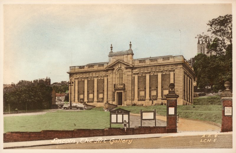 The Art Gallery, Lincoln, Lincolnshire (farget bilde) av English Photographer