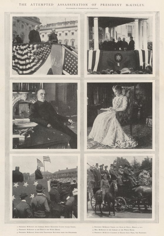Attentatforsøket på president McKinley av English Photographer