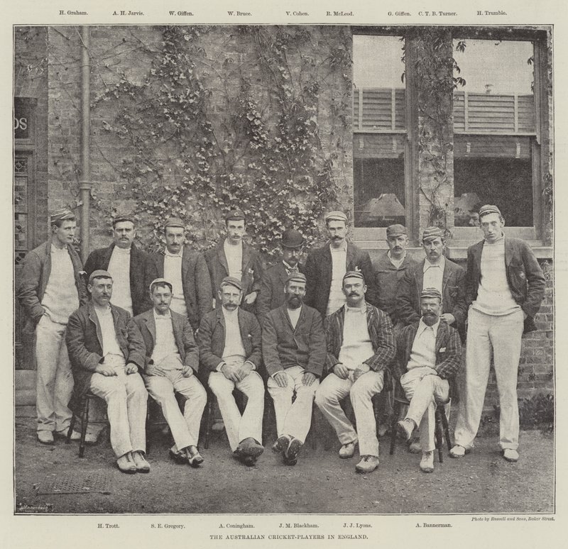 De australske cricket-spillerne i England av English Photographer