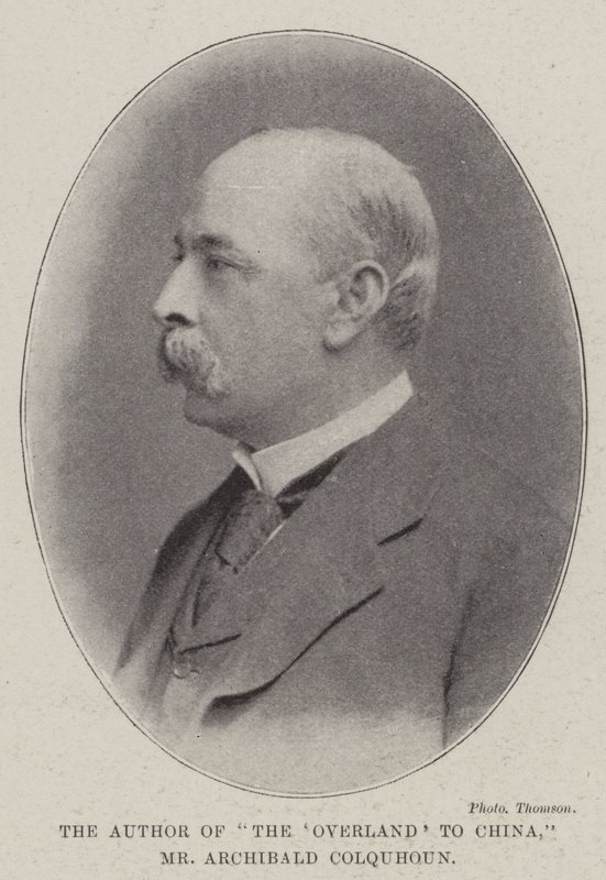 Forfatteren av The Overland to China, Mr Archibald Colquhoun av English Photographer