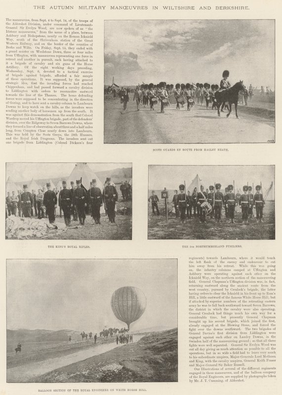 Høstens militære manøvrer i Wiltshire og Berkshire av English Photographer