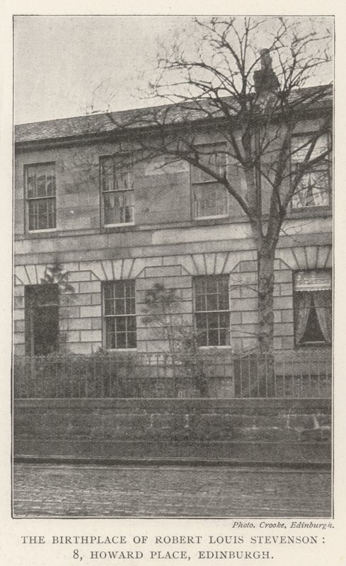Fødestedet til Robert Louis Stevenson, 8, Howard Place, Edinburgh av English Photographer