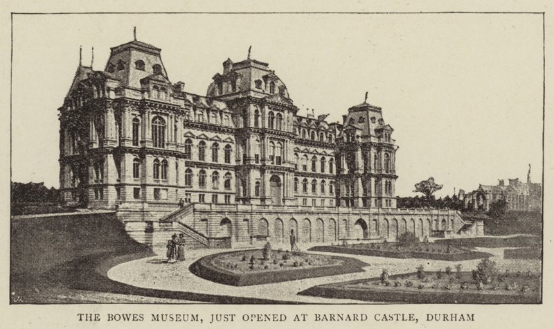 Bowes Museum, nettopp åpnet på Barnard Castle, Durham av English Photographer