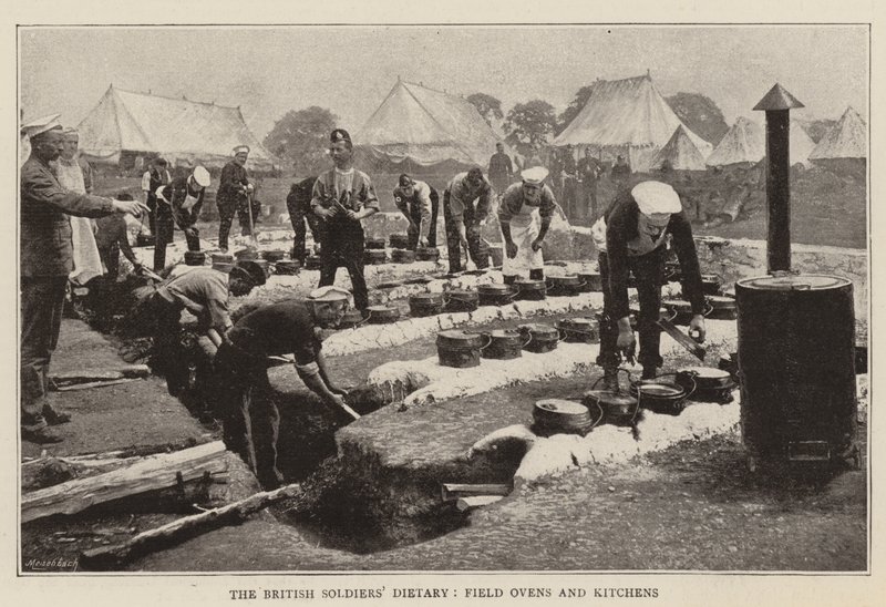 The British Soldiers Dietary, Field Ovens and Kitchens av English Photographer