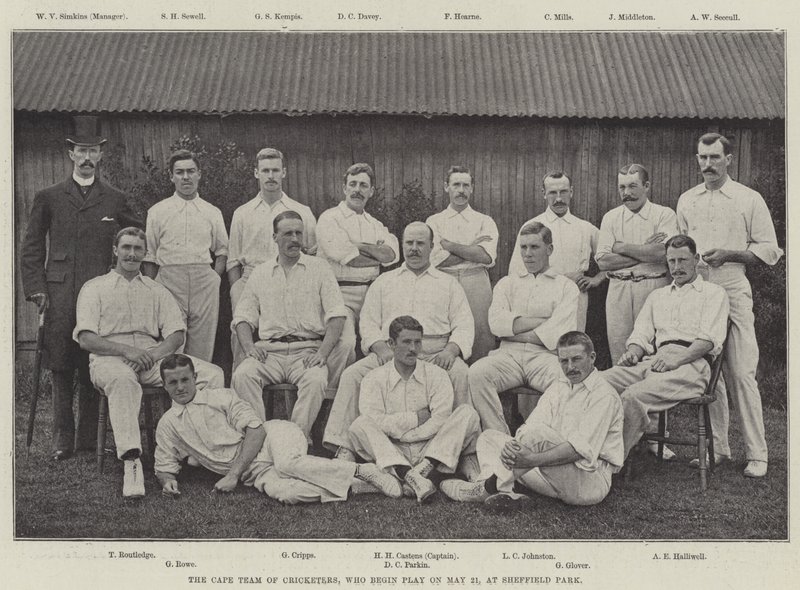 Cape Team of Cricketers, som begynner å spille 21. mai, på Sheffield Park av English Photographer
