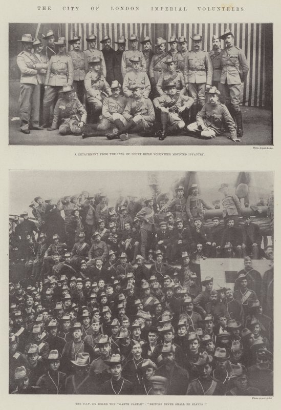 The City of London Imperial Volunteers av English Photographer