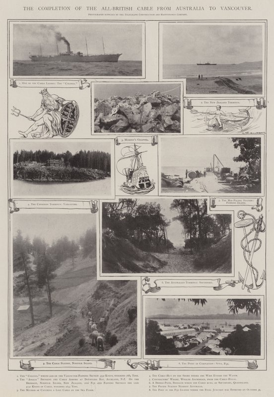 Fullføringen av den all-britiske kabelen fra Australia til Vancouver av English Photographer