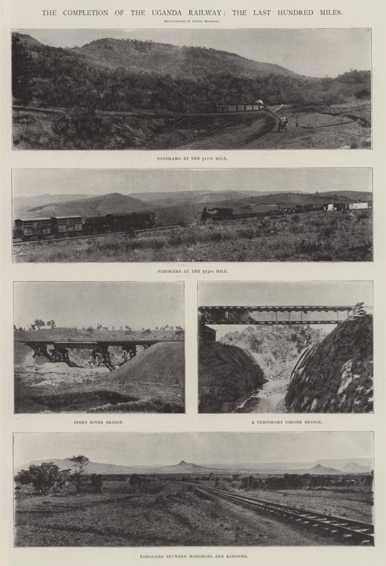 Fullføringen av Uganda Railway, the Last Hundred Miles av English Photographer