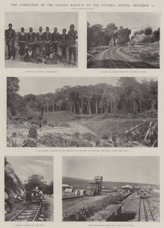 Fullføringen av Uganda Railway til Victoria Nyanza, 19. desember av English Photographer