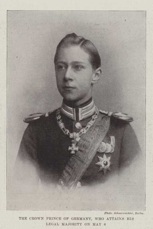 Kronprinsen av Tyskland, som oppnår sitt juridiske flertall 6. mai av English Photographer