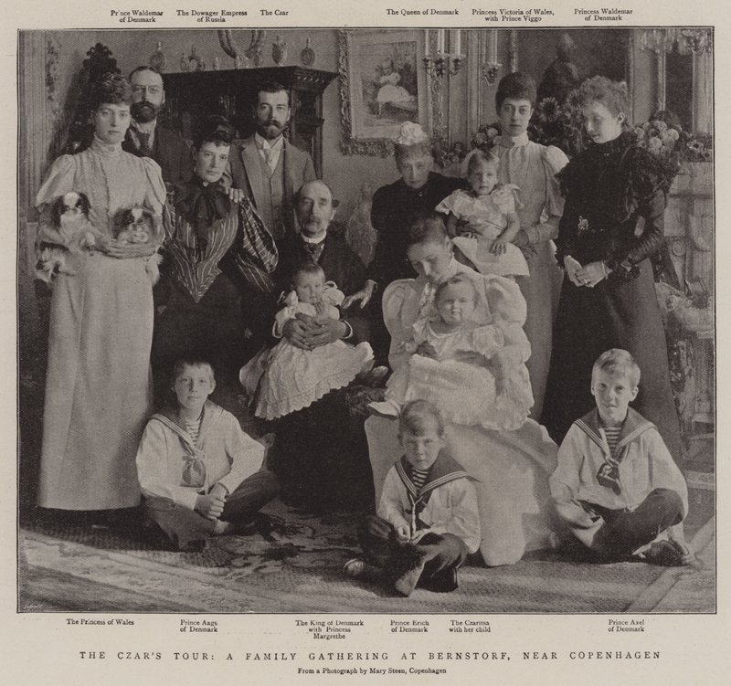 The Czars Tour, en familiesammenkomst på Bernstorf, nær København av English Photographer