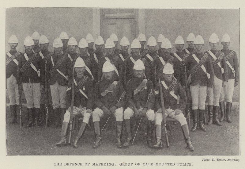 The Defense of Mafeking, Group of Cape Mounted Police av English Photographer