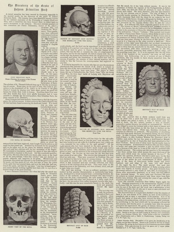 Oppdagelsen av graven til Johann Sebastian Bach av English Photographer