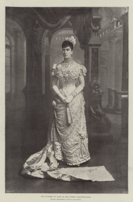 Hertuginnen av York på Queens Drawing-Room av English Photographer