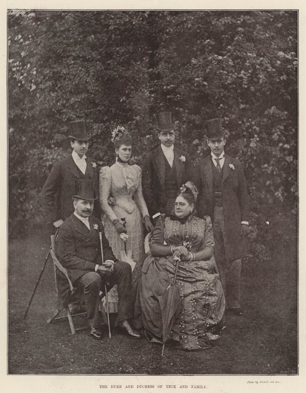 Hertugen og hertuginnen av Teck og familie av English Photographer